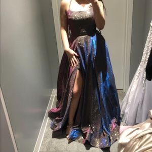 galaxy ball gown